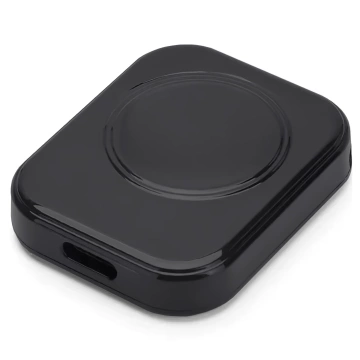 Nabíjačka Apple Watch Alogy s portom USB-C, mini prenosná nabíjačka, čierna