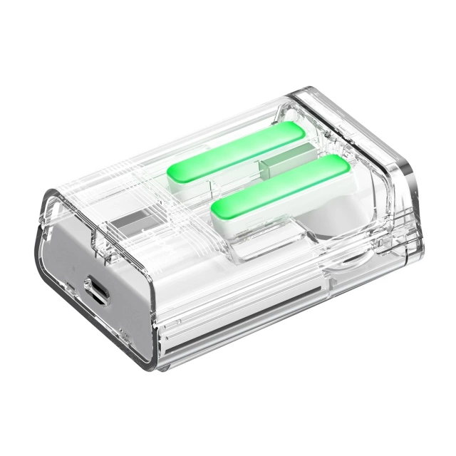 Joyroom JR-TC1 IceLens Serie Bluetooth 5.3 LED TWS Kopfhörer – Weiß