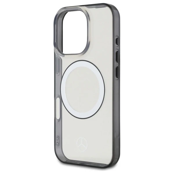 Etui Mercedes do iPhone 16 Pro Max 6,9" MagSafe Transparent Hardcase Vytlačené logo