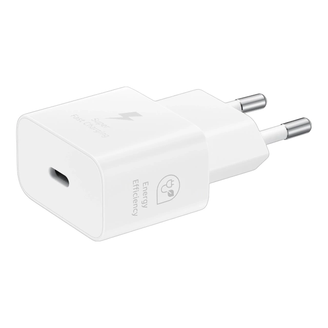 Оригінальний настінний зарядний пристрій Samsung EP-T2510NWE Fast Charging PowerDelivery PD 25W White