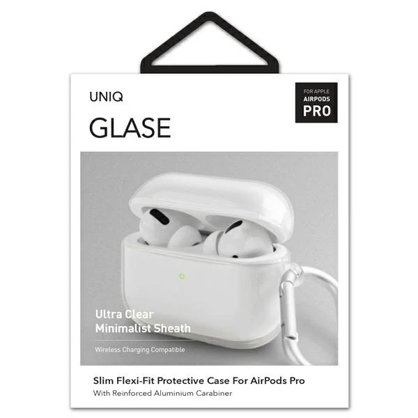Etui ochronne na słuchawki UNIQ etui Glase do Apple AirPods Pro clear