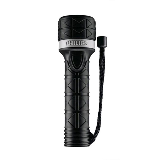 Philips Rubber LED Flashlight 25 lm 60 m 2xAA