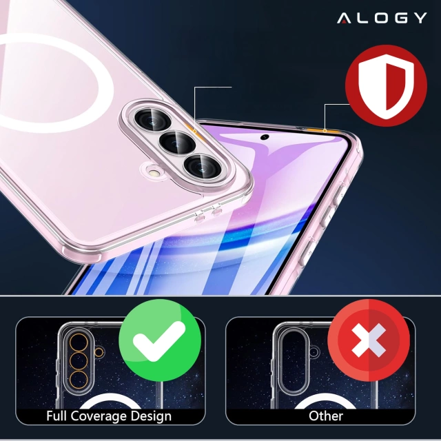Pouzdro pro Apple iPhone 16 Pro Max Alogy Anti-Shock Hybrid Case pro MagSafe Transparent