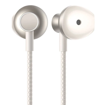 Бездротові навушники Joyroom JR-D8 з шийним ободом, кремово-білі, Bluetooth 5.4