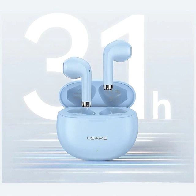 Słuchawki Bluetooth Usams YO17 Rhymbo Series Douszne Białe