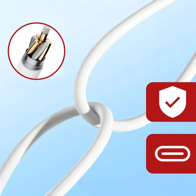 Xiaomi original USB - USB-C type C cable strong fast 120W PD 6A 1M wire White