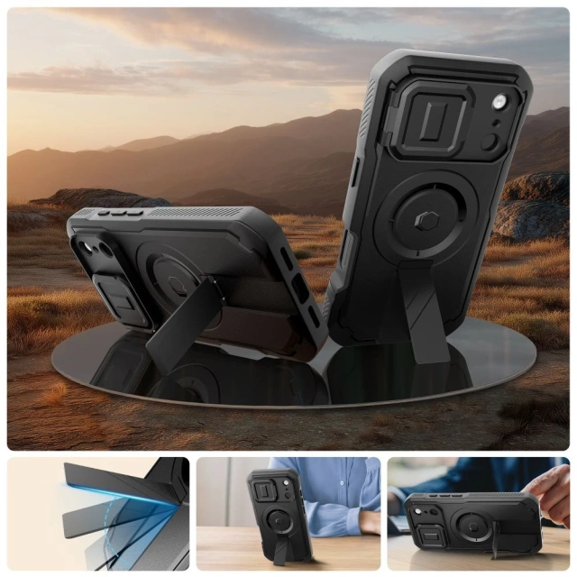 Etui Ochronne do iPhone 17 Pro Tech-Protect Kevlar MagSafe Black