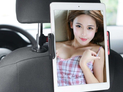 Držák do auta na opěrku hlavy Alogy pro telefon tablet Červený