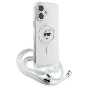 Etui Karl Lagerfeld für iPhone 16 6.1" Magsafe Hardcase Transparent IML Choupette Head