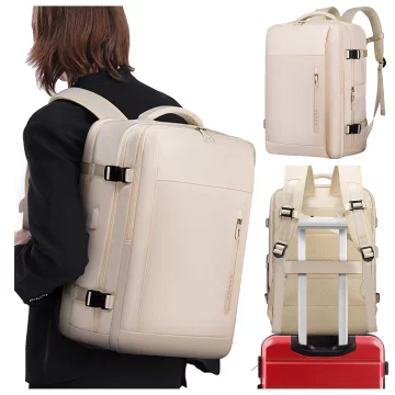 Bange Waterproof Backpack for Laptop 15.6" City Travel 45x30x16 cm for Work Airplane Men's Women's with USB Port Black