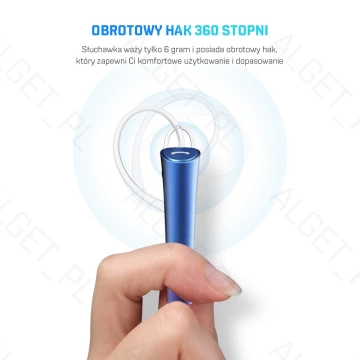 Автомобільні навушники ROCK SPACE Torch Blue Bluetooth