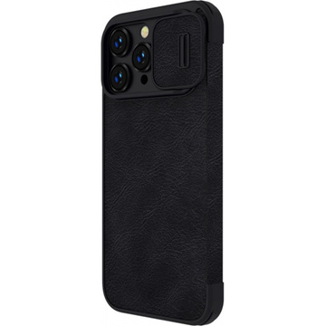 Шкіряний чохол Nillkin Qin Pro для iPhone 14 Pro Max (чорний)