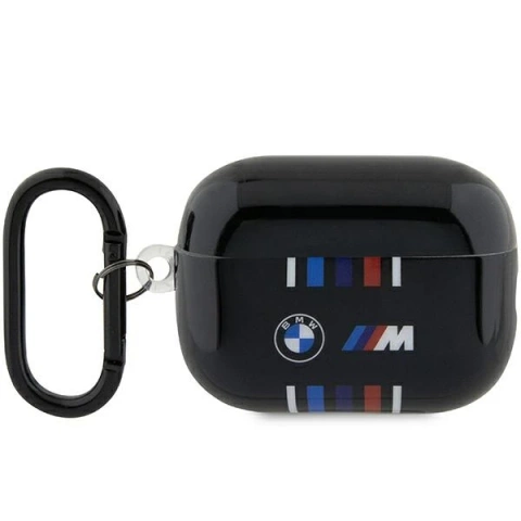 Case BMW BMAP222SWTK for AirPods Pro 2 gen cover black/black Multiple Colored Lines