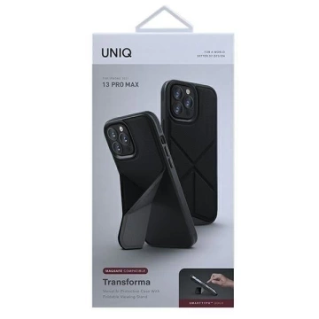 UNIQ puzdro Transforma iPhone 13 Pro Max 6,7 "čierne / ebenovo čierne MagSafe