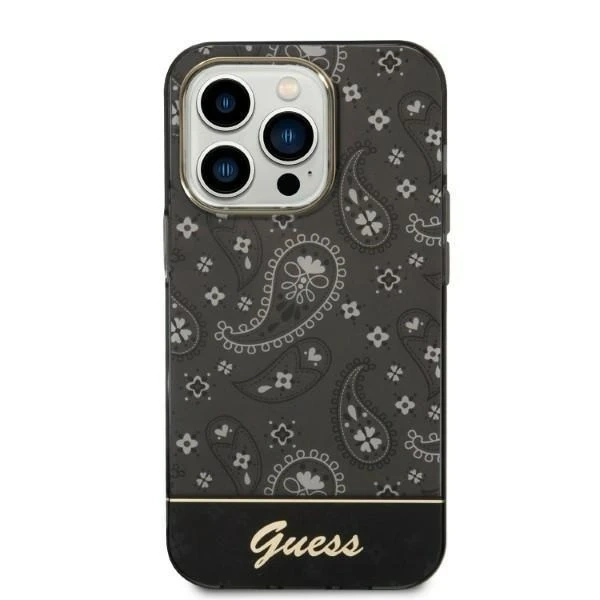 Чохол Etui Guess GUHCP14LHGBNHK для Apple iPhone 14 Pro 6,1" czarny/black Hardcase Bandana Paisley