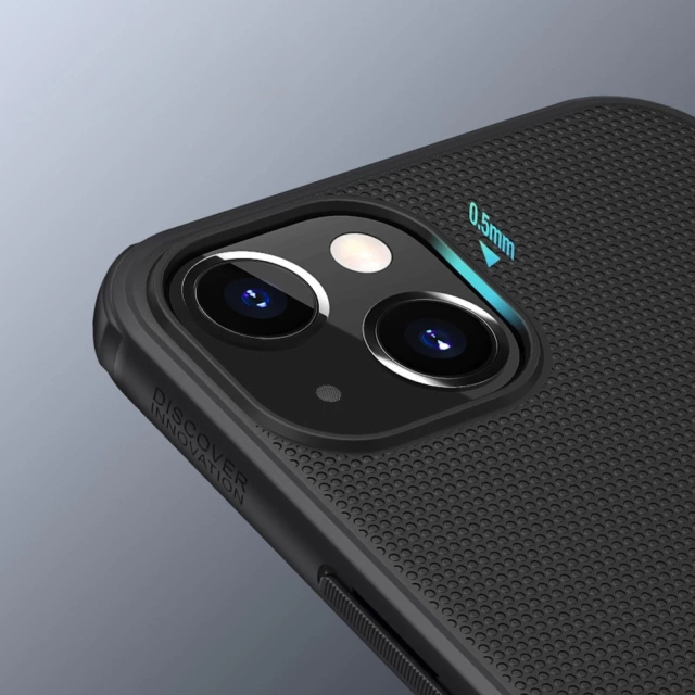 Nillkin Super Frosted Shield wzmocnione etui pokrowiec + podstawka iPhone 13 czarny