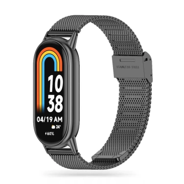 Ocelový náramek Milaneseband pro Xiaomi Smart Band 8/ 8 NFC Black