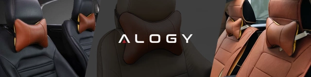 2x Pillow for the headrest for the car comfortable car headrest for the neck Brown