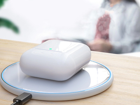 Qi Alogy Fast Charger USB-C Type C 15W Білий індукційний зарядний пристрій