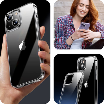 Protective case Alogy Hybrid Case for Apple iPhone 14 Plus Transparent