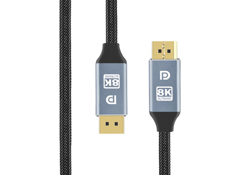Kábel s konektorom Alogy 2x Display Port DP 1.4 8K 30AWG pre TV PC 3m