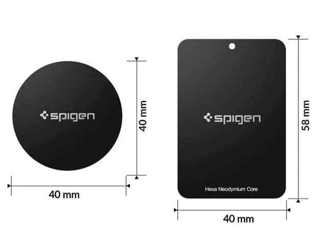Spigen Kuel Metal Plates 4x Silné platne na rúčky Black