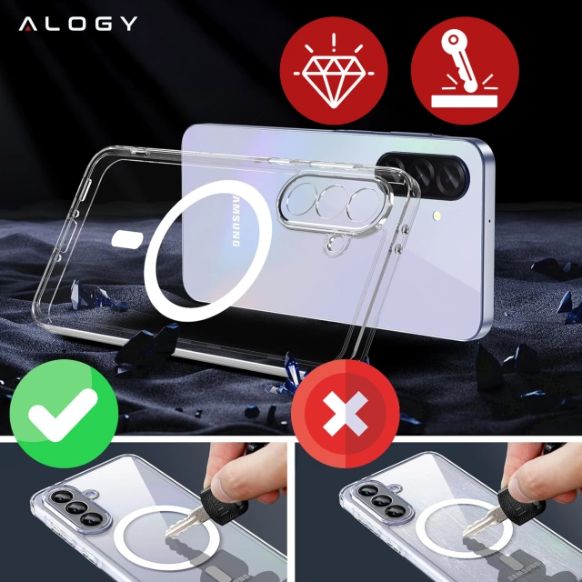 Apple iPhone 16 Pro Max Case Alogy Anti-Shock Hybrid Case for MagSafe Clear