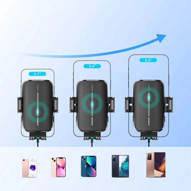 Joyroom Autohalterung mit kabellosem Ladegerät 15W für Cockpit Armaturenbrett schwarz (JR-ZS245)