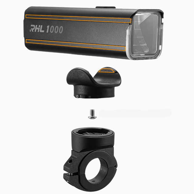 RockBros cyklistické svetlo LED svietidlo na bicykel RHL1000 vodotesné svetlo na riadidlá 1000LM LED svetlomet