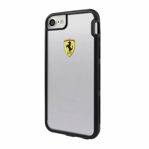 Obal na telefón Ferrari Hardcase iPhone 7/8 /SE 2020 / SE 2022 transparentný Racing Shockproof