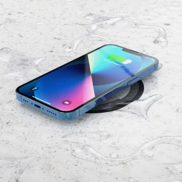Choetech podpultová indukční nabíječka 10W EU nabíječka s napájecím kabelem černá (T590-F)