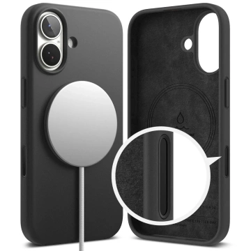 Etui do iPhone 17 Ringke Silicone Magnetic MagSafe Czarne