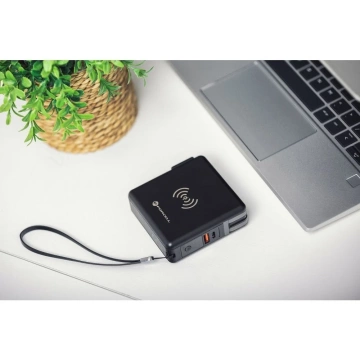 Bezdrôtová cestovná nabíjačka POWERBANK Forcell 5v1 10000mAh PD QC