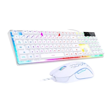 Дротова клавіатура MageGee K1 Mouse White
