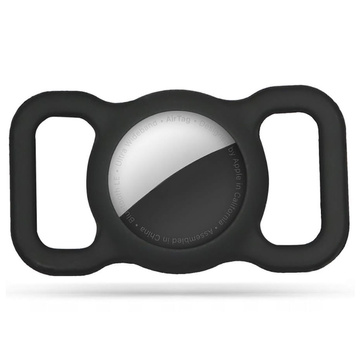 Hundehalsband-Etui für Apple AirTag Black Ortungsgerät