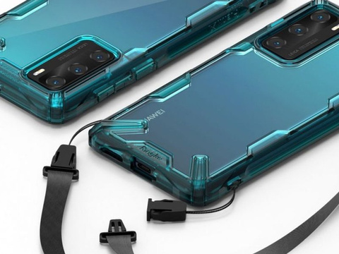 Etui Ringke Fusion X od Huawei P40 tyrkysově zelená