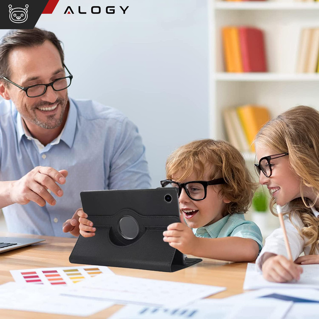 Pouzdro pro Samsung Galaxy Tab A9 Plus 2023 11" (X210/X215/X216) Otočný kryt Tablet Flip Cover Pouzdro Alogy Black