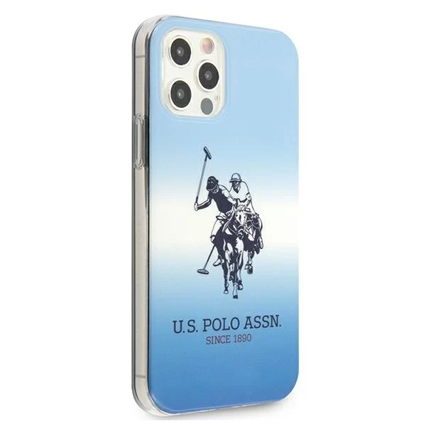 US Polo Gradient Collection iPhone 12/12 Pro 6.1" phone case blue/blue