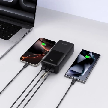 Powerbank Tech-Protect PB03 30000mAh 22.5W Czarny USB-A USB-C