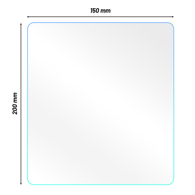 2x Hydrophobic Nano Film Window Sticker Mirror Rain Waterproof for Car Car Bathroom 15x20cm