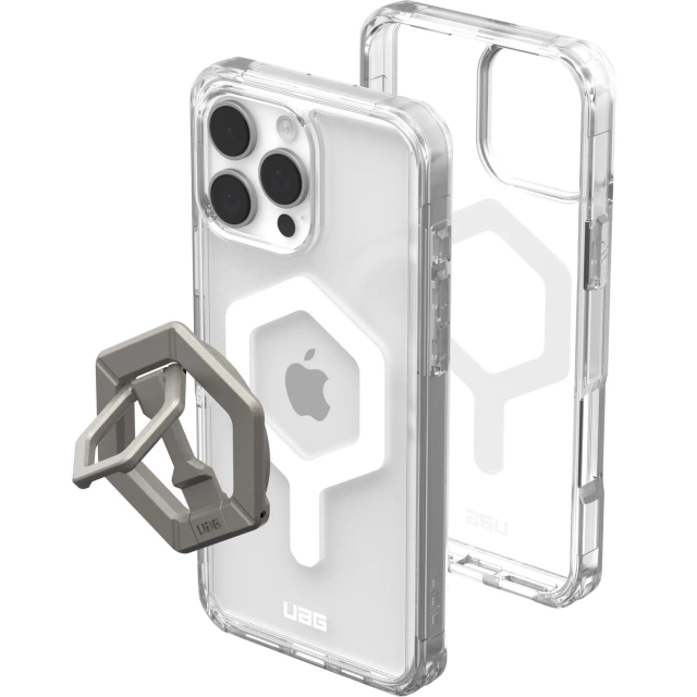 Etui do iPhone 16 Pro Max UAG Plyo MagSafe Ring Stand Ice-White