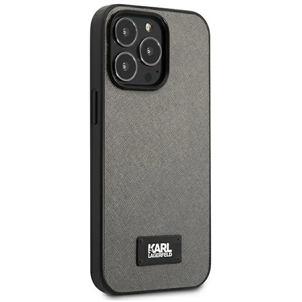 Etui Karl Lagerfeld KLHCP13LSFMP2DG do iPhone 13 Pro / 13 6,1" hardcase Saffiano Plaque