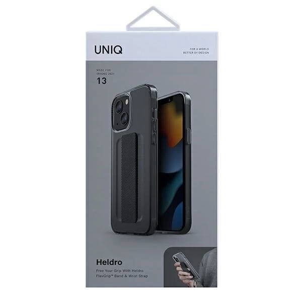 UNIQ etui Heldro iPhone 13 6.1" kouřový/kouřový