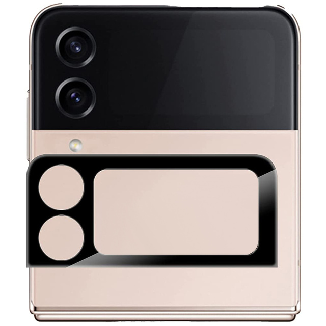 Металевий захисний чохол для камери Alogy Lens Protector PRO для Samsung Galaxy Z Flip 4 чорний