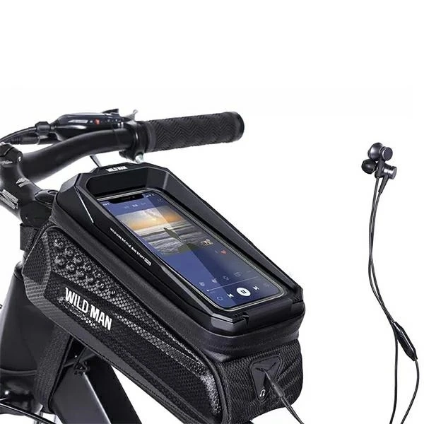 Чохол/тримач для велосипеда WILDMAN MS77 рамка кошика чорний/чорний