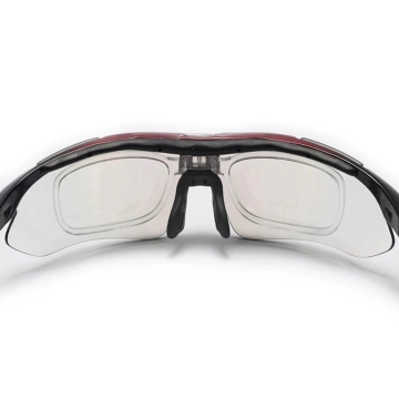 Rockbros 10001 Polarized Cycling Glasses - Black and Red