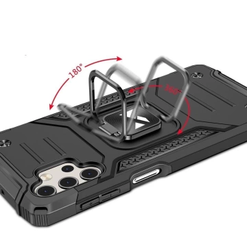 Wozinsky Ring Armor pevné hybridní pouzdro magnetický držák krytu pro Samsung Galaxy A73 modrý