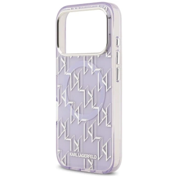 Etui Ochronne do iPhone 17 Pro Max Karl Lagerfeld IML KL Monogram MagSafe Fioletowy