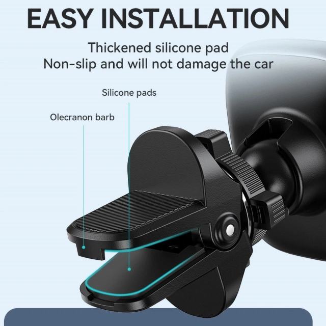 Uchwyt Magnetyczny Wozinsky WUMTK do Kratki Samochodowej Czarny