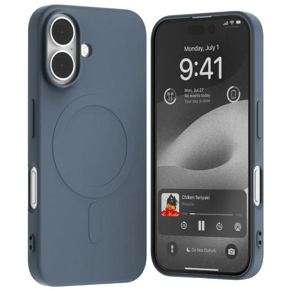 Mercury MagSafe Semi-Silicone Case for iPhone 16 6.1" Navy Blue